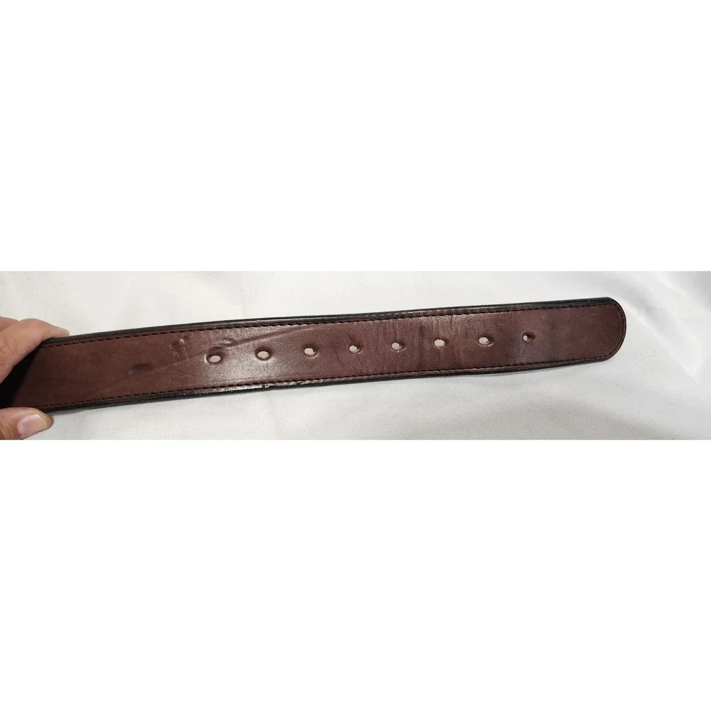Hanks Belts The Extreme Leather Gun Belt Brown 38 Made in USA CCW Work Belt
